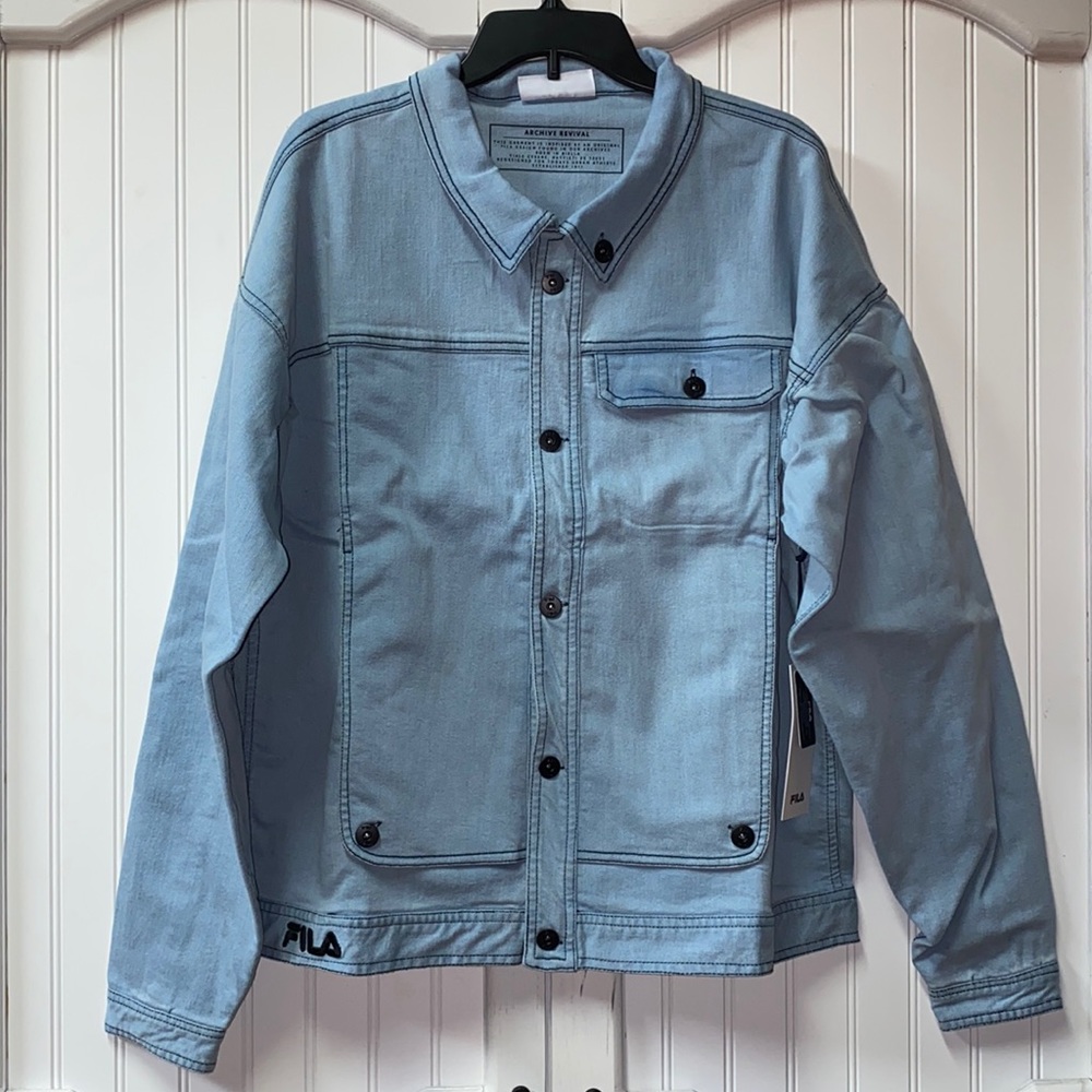 Fila Washington Denim Jacket XL New NWT - Picture 2 of 12